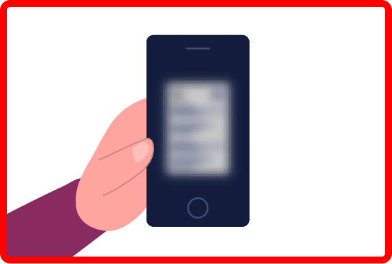 An image showing an incorrect step in the CEL Solicitors guide, How to take a photo of your documents