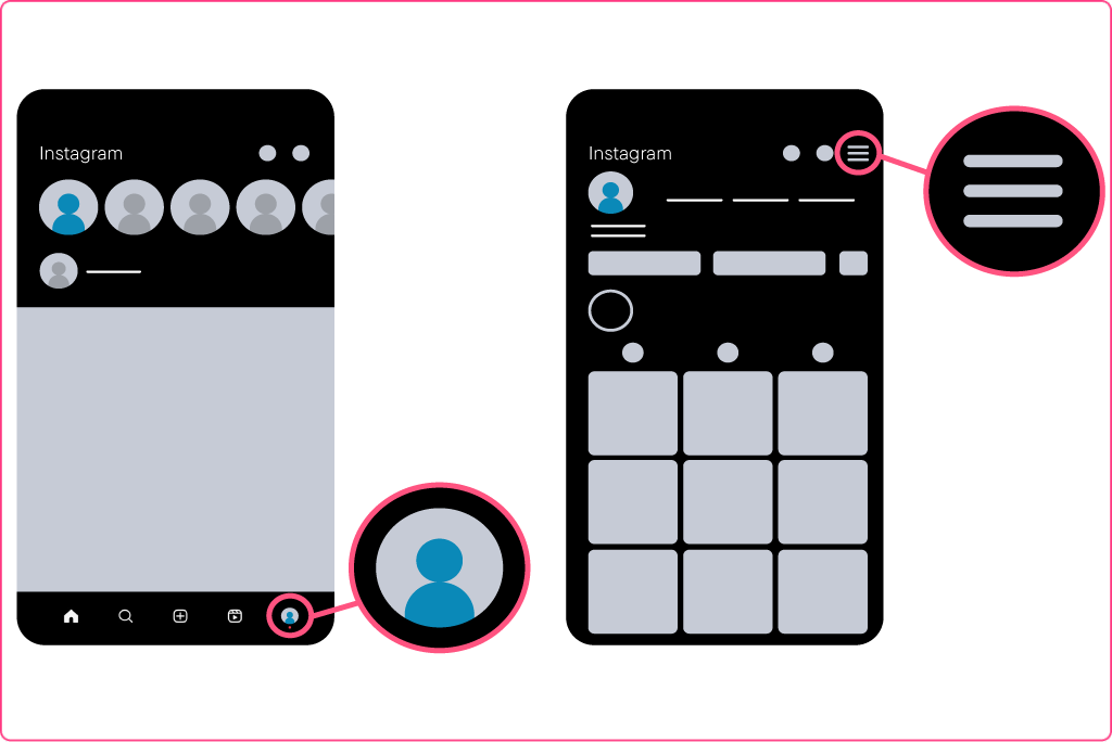 An image describing a step in the CEL Solicitors help centre guide, How to download and export Instagram messages to your phone